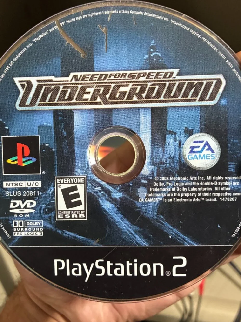 Need For Speed Underground PlayStation 2 PS2 Disc Only Tested Working